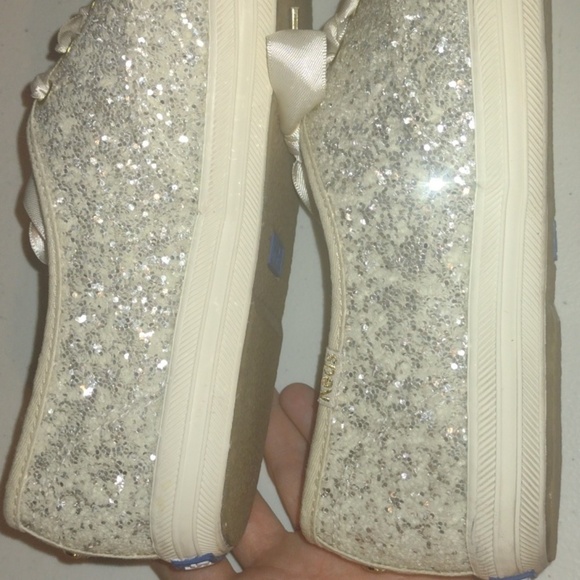 KEDS x Kate Spade Glitter Sneaker, Size 6.5 - Picture 10 of 12